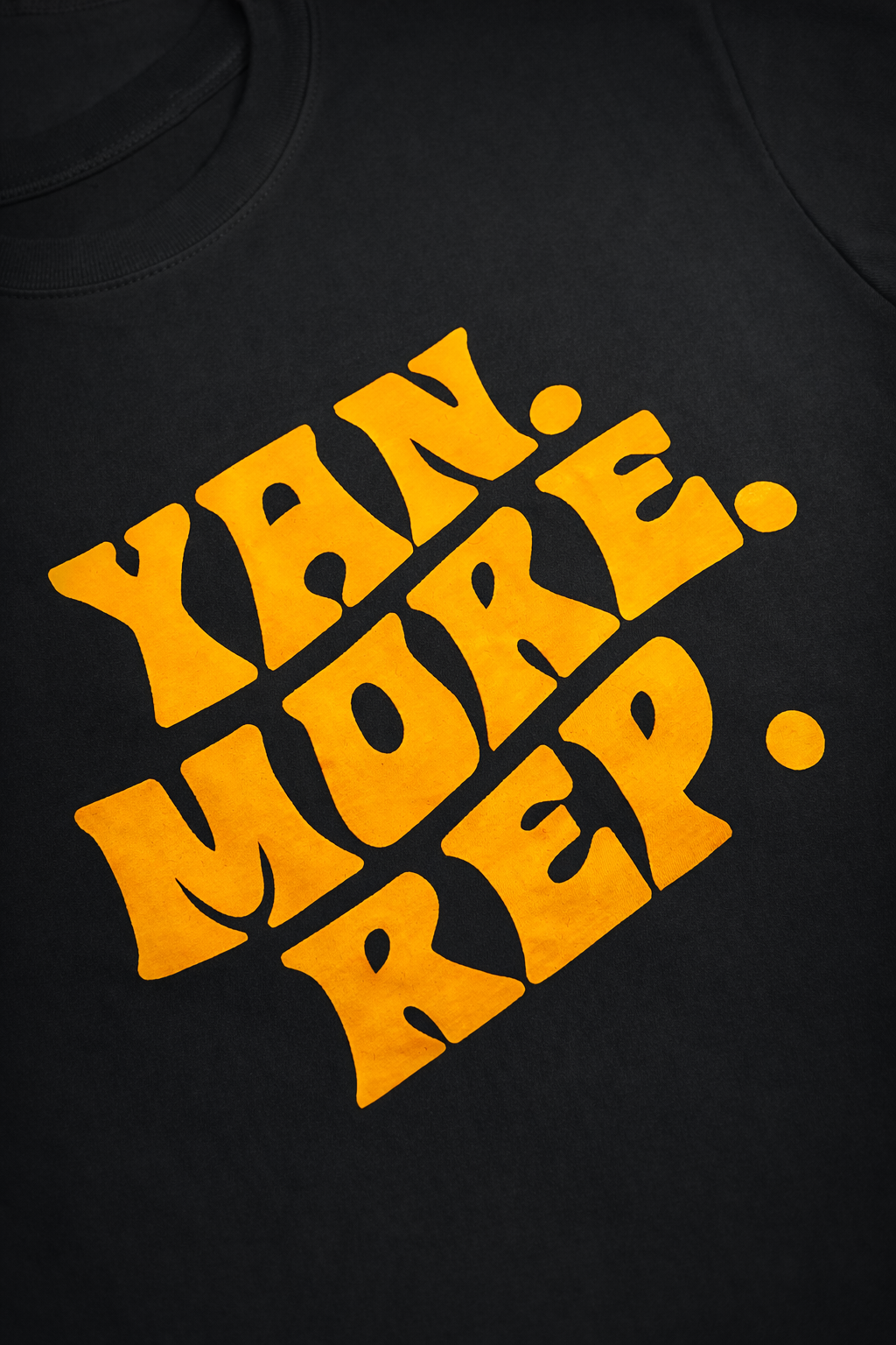 Yan More Rep Oversized Tee - Blackout Edition