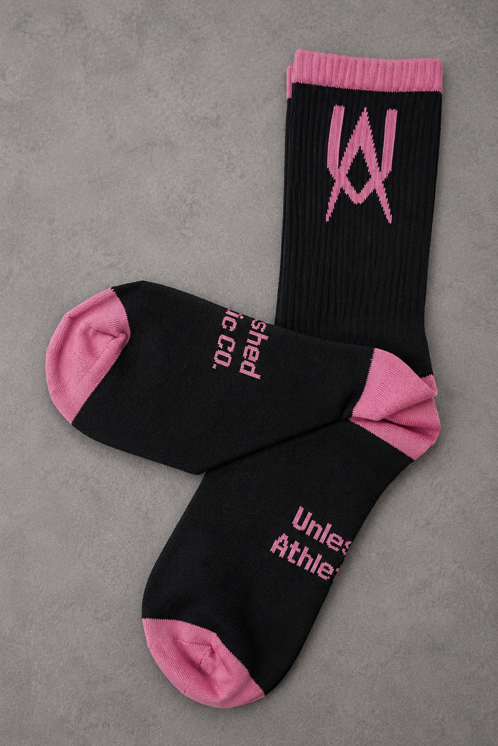 Unleashed Signature Sock - Black/Pink