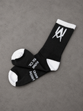 Unleashed Signature Sock - Black / White