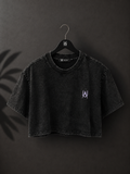 Unleashed Acid Wash Crop Top
